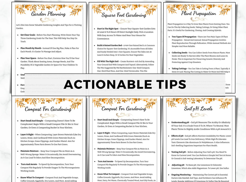 Garden Planner & Journal – Plant Care Tracker, Checklist & Gardening Organizer (Printable Binder)