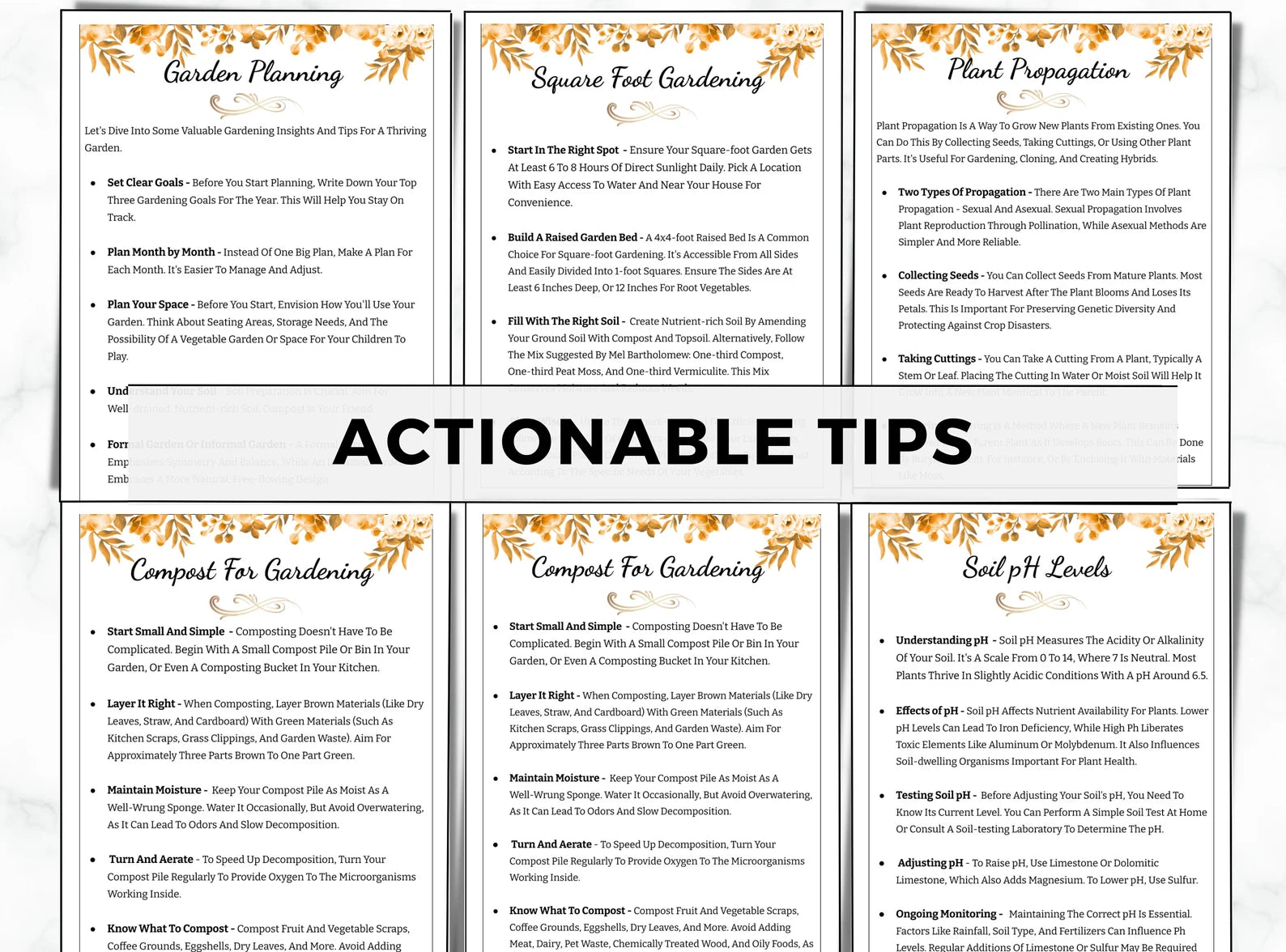 Garden Planner & Journal – Plant Care Tracker, Checklist & Gardening Organizer (Printable Binder)