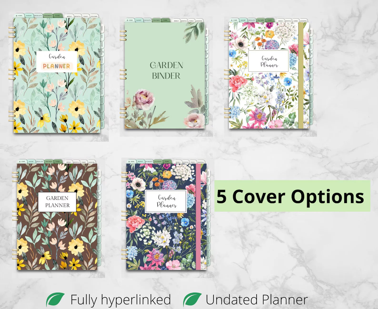 Garden Planner – Hyperlinked Gardening Journal & Organizer